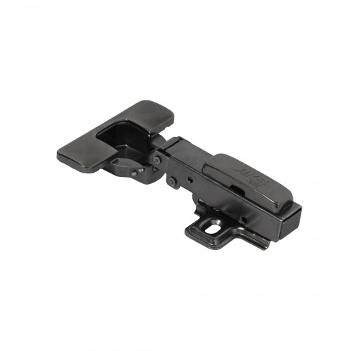 Петля накладная без пружины 45мм h0 clip-on AKS PLUS черная (саморезы, заглушки)