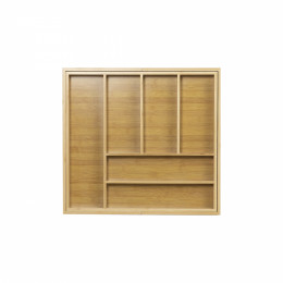 Лоток для столовых приборов BAMBOO раздвижной 705-1025*470, бамбук натуральный AKS