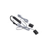Выключатель бесконтактный на преграду, двойной, накладной, 12/24V, 60W/100W, черный, AKS