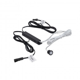 Выключатель бесконтактный на движение (PIR), врезной/накладной, 12/24V, 60W/100W, черный, AKS