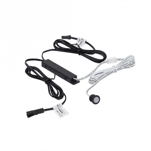 Выключатель бесконтактный на движение (PIR), врезной/накладной, 12/24V, 60W/100W, черный, AKS