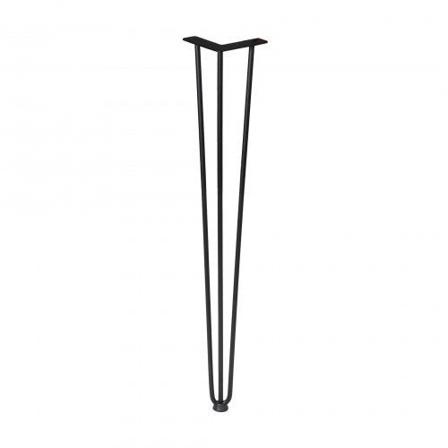 Опора FLASH угловая косая h-710, черная (без саморезов) AKS