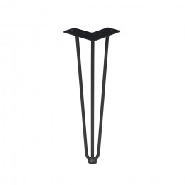 Опора FLASH угловая косая h-410, черная AKS / Опора - 1, Подпятник - 1