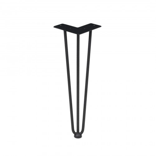 Опора FLASH угловая косая h-410, черная AKS / Опора - 1, Подпятник - 1