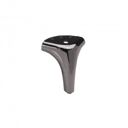 Опора меб. мет. OLYMPIA h120 угловая черный хром AKS