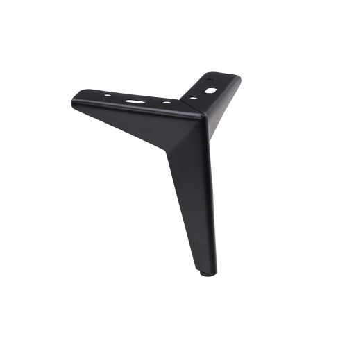 Опора меб. мет. HELLY h150 угловая черный AKS