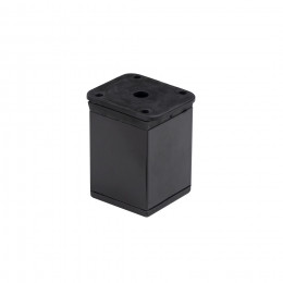 Опора меб. квадратная DAКP-27 h=60, черная AKS