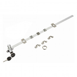 Замок меб. центральный 288/500, AKS / Замок - 1, Крепления - 1, Планка крепления замка - 1