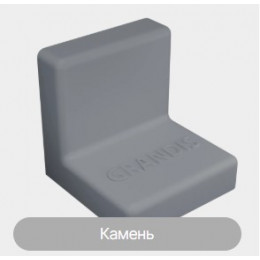 Уголок GRANDIS пластиковый камень 25х25