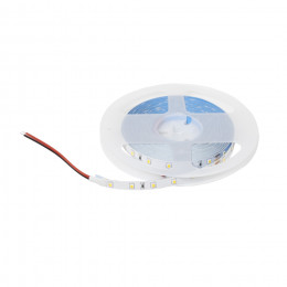 Лента светодиодная - 4,8W/m, 24V, 8мм, 2835, 60 д/м, IP20, нейтральный белый (4000K) - 5м, AKS