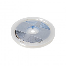 Лента светодиодная - 9,6W/m, 12V, 8мм, 2835, 120 д/м, IP20, теплый белый (3000K) - 5м, AKS