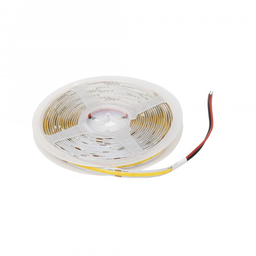 Лента светодиодная COB - 15W/m, 24V, 8мм, 480 д/м, IP20, холодный белый (6000K), CRI>90, 1400 Lm, 5м, AKS