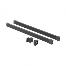 Рейлинг прямоугольный продольный Slimbox Evolution L-400 графит