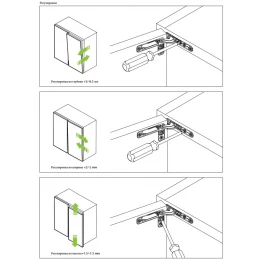 Libera OneTouch Комплект скрытых петель без пружины никель